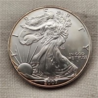 2007 Silver Am Eagle Dollar
