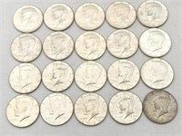 1964 Kennedy Silver Half Dollars (20)
