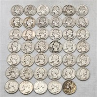 41 Wash Silver Quarters 1934-64