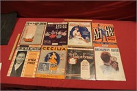 Antique Collection of 8 Early Sheet Music