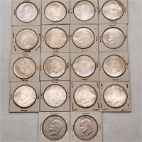 18 Eisenhower Dollars 1971-72