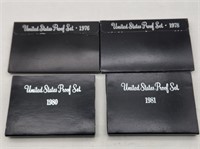 4 US Mint Proof Sets '76/78/80/81