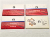 4 US Mint Unc Coin Sets