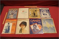 1900s Lot of Antique Sheet Music