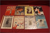 Sheet Music Lot of the 1900s
