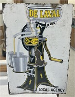 De Laval Porcelain Post Sign