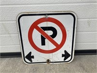 Sign- no parking