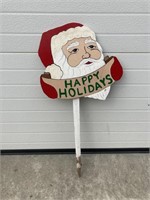 Happy holidays lawn stake