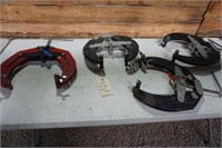 FOUR 12" PIPE CLAMPS