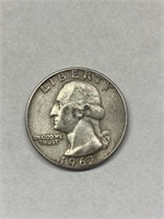 1962-D Silver Washington Quarter