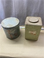 vintage dairy queen tin and other tin