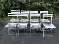 METAL FOLDING CHAIRS & TABLE