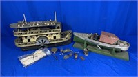 VINTAGE HOMEMADE SHIPS/ BOATS