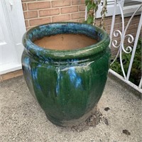 HAND PAINTED CLAY PLANTER