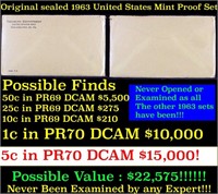 Original sealed 1963 United States Mint Proof Set
