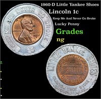 1960-D Little Yankee Shoes Lincoln Cent Lucky Penn