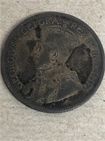 1930 Canadian quarter