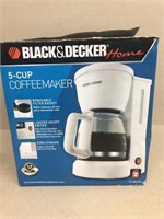 Black and decker 5 cup coffee maker