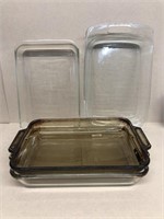 Casserole dishes Pyrexx and anchor hocking