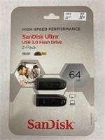 Sandisk 2 Pk SanDisk Ultra USB 3.0 Flash Drive