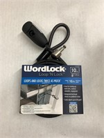 (4x bid) Word Lock 8' Loop n Lock