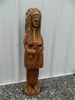 Carved Wooden Indian Chief