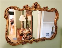 ANTIQUE LOOK WALL MIRROR - 26 1/2" X 19 1/2"