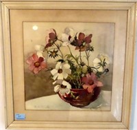 STILL LIFE FLORAL WATERCOLOR BY PAUL ?? - ARTIST