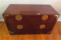 ASIAN DESIGN 2 DRAWER CHEST BY DREXEL - 42" X 20"