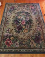 2 AREA RUGS: ONE WITH FLORAL PRINT - "ISABELLE"