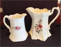 6" AND 8" CERAMIC PITCHERS