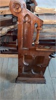 11 Historic Solid wood Church pew ends