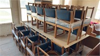 Lot of 50 wood framed chairs
