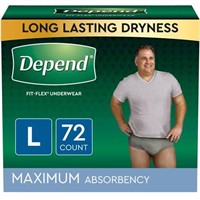 Depend FIT-FLEX Adult Incontinence Underwear for M