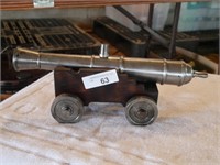 Handcrafted Cannon Replica, approx 16" long