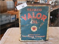 Vintage Texaco Valor Oil 2 Gal Can