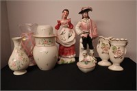 Kriess Co Figures, Glass & Porcelain Vases