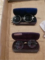 Vintage Eye Glasses, Sun Glasses, Cases, Leather