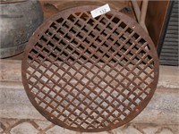 Vintage Iron Floor Grate. approx 21" dia