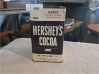Vintage Hershey's Cocoa Paperboard / Tin Can
