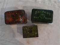 Vintage Tobacco Tins - Yale, Belfast, Laredo