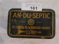 Vintage An-Du-Septic Blackboard Crayon Tin
