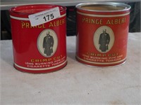 Vintage Prince Albert Crimp Cut Tobacco Tins