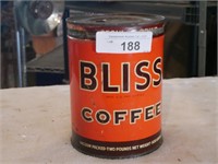 Vintage Bliss Coffee Tin