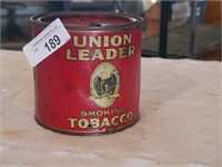 Vintage Union Leader Tobacco Tin