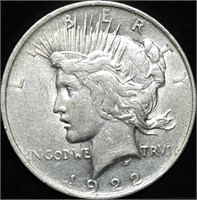 1922 Peace Silver Dollar