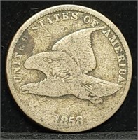 1858 SL Flying Eagle Cent