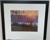 Forest Art Print Framed Signed