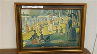 Framed art print by Georges Seurat