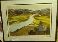 Framed Signed,Titled Landscape